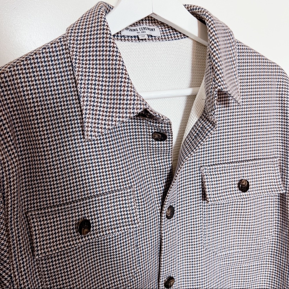 Opening Ceremony Wool Checked Jacket - image 2